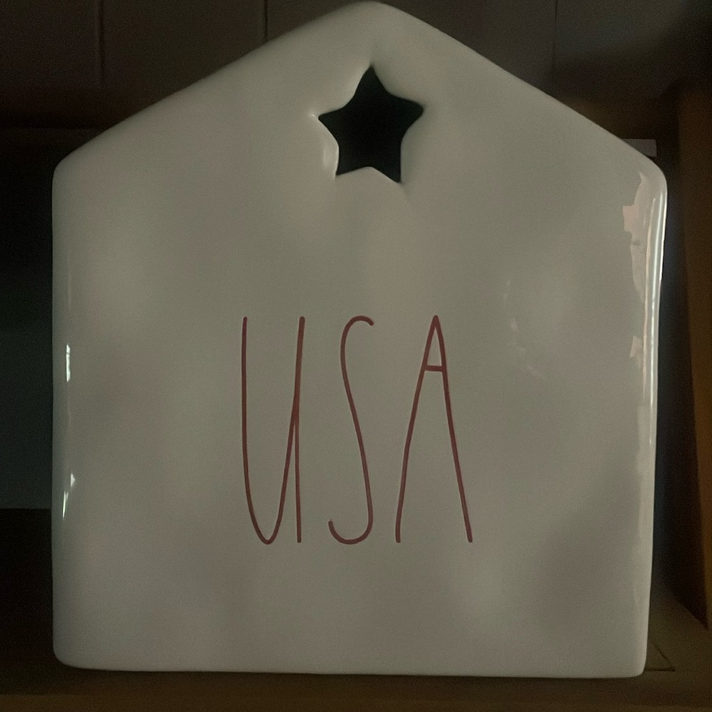 Rae Dunn birdhouse 4th of July decorations